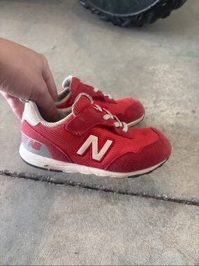 New Balance 515 Kids Red and White